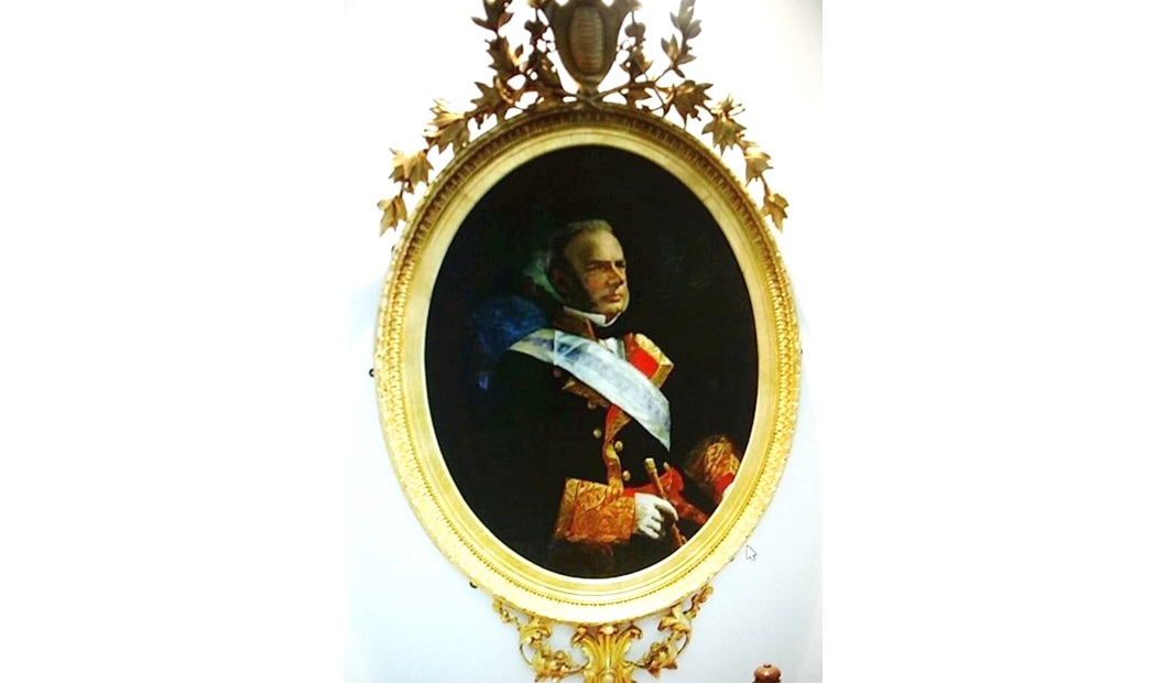 Retrato al óleo realizado por el artista José Sánchez Márquez.